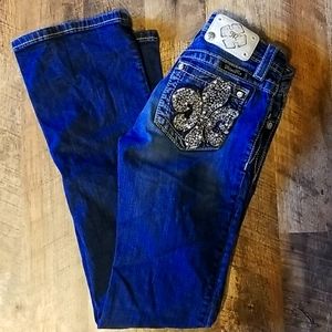 Girls miss me boot cut jeans